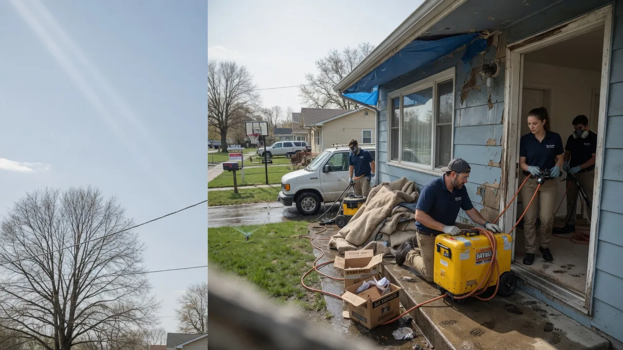 Basement Flood Cleanup in Green Valley, IL near me